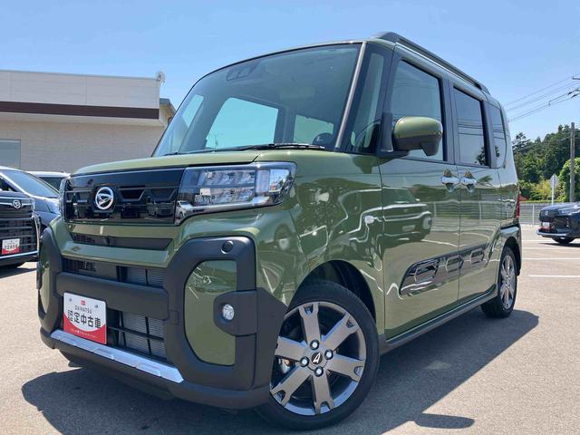 タントファンクロスターボ２ＷＤ　ＣＶＴ　６６０ｃｃ　衝突被害軽減ブレーキ　横滑り防止装置　ＡＢＳ　アイドリングストップ　プッシュボタンスタート　両側電動スライドドア　前席シートヒーター　ベンチシート　オートエアコン（福島県）の中古車