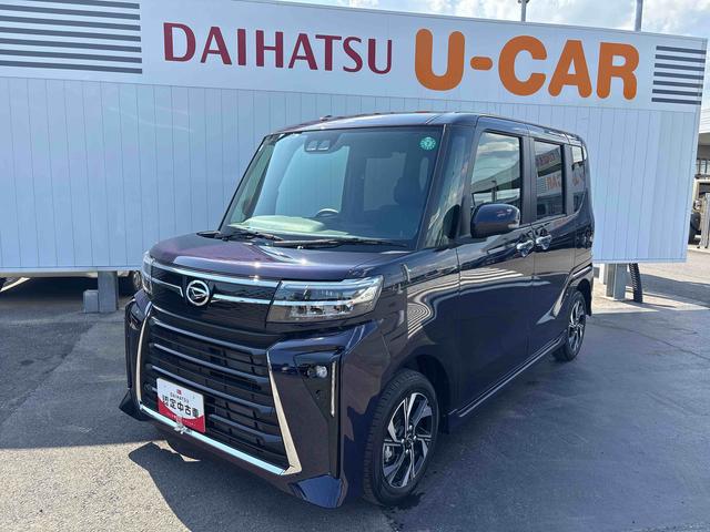 タントカスタムＸキーフリーシステム　両側電動スライドドア　ＬＥＤヘッドライト　スンマートアシスト　栃木ダイハツの認定中古車は全車１年走行距離無制限保証付き！！（栃木県）の中古車