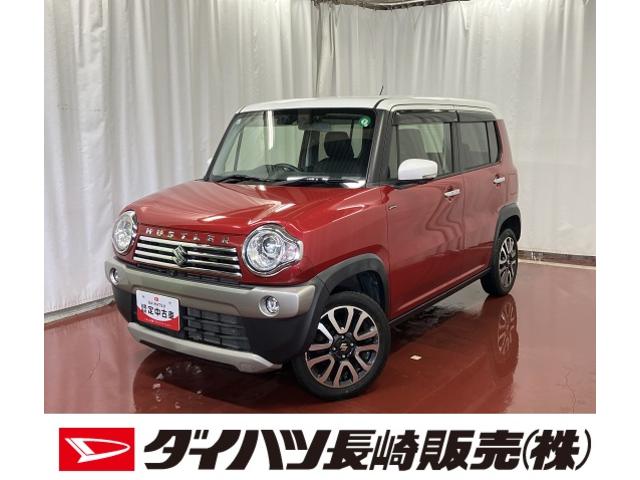 ハスラーＪスタイルII下取車　ナビ　全周囲カメラ　ＴＶ　オートライト　アイドリングストップ　整備記録簿　電動格納式ドアミラー　ブルートゥース　アルミホイール　スマートキー　プッシュスタート　ＤＶＤ　ＥＴＣ（長崎県）の中古車