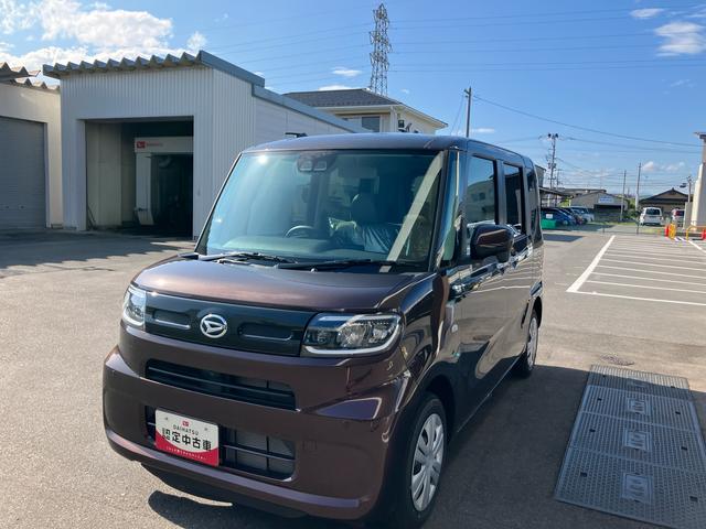 タントＸ２ＷＤ　ＣＶＴ　６６０ｃｃ　両側スライドドア　衝突被害軽減ブレーキ　横滑り防止装置　ＡＢＳ　アイドリングストップ　プッシュボタンスタート　ベンチシート　オートエアコン　届出済未使用車（福島県）の中古車