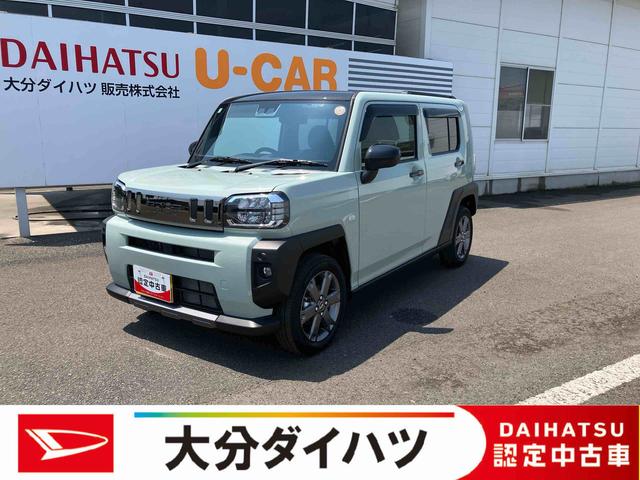 タフトＧターボ　ダーククロムベンチャー　ワンオーナー走行距離無制限１２ヶ月保証付き　プリクラッシュセーフティ　車線逸脱警報装置　禁煙　シートヒータ　ＬＥＤ　安全ボディ　ムーンルーフ　オートマチックハイビーム　Ｉストップ　キーフリーシステム　ターボ（大分県）の中古車
