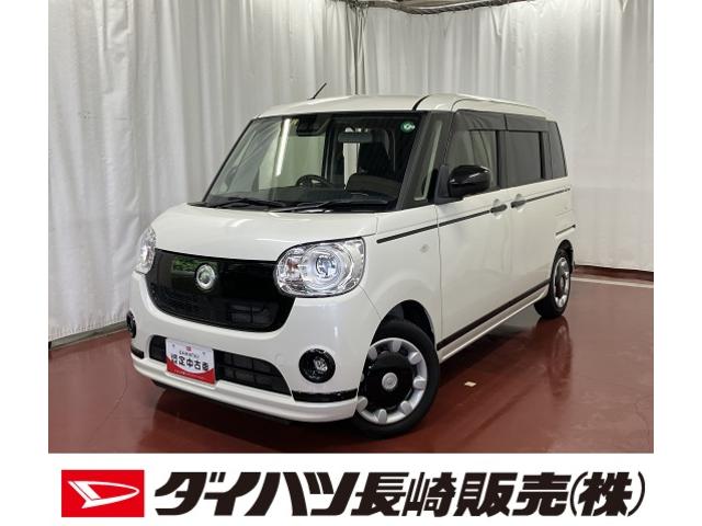ムーヴキャンバスＧブラックアクセントＶＳ　ＳＡIII下取車　ナビ　全周囲カメラ　ＴＶ　スマートキー　プッシュスタート　衝突被害軽減システム　ブルートゥース　両側電動スライドドア　シートヒーター　ＬＥＤヘッドランプ　オートマチックハイビーム　オートライト（長崎県）の中古車