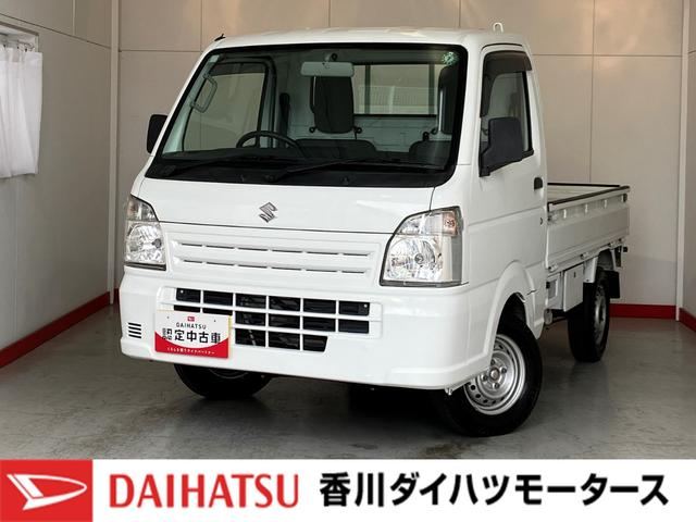 キャリイトラックＫＣエアコン・パワステＭＴ　ハロゲンヘッドライト　エアコン　ラバーマット　バイザー（香川県）の中古車