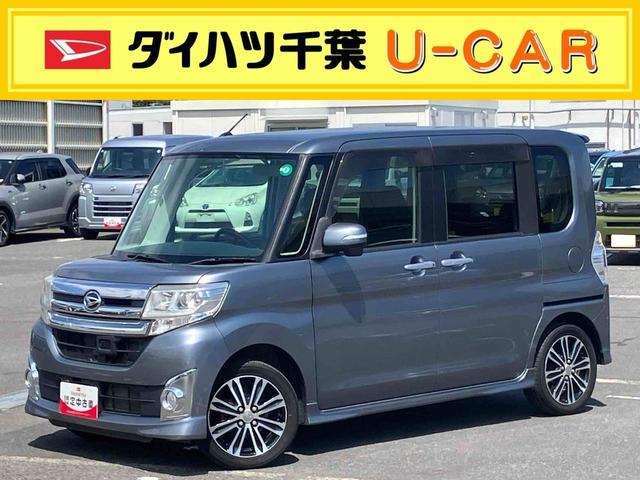 タントカスタムＲＳ　スマートセレクションＳＡ８型ナビ／ＢＴ／ＴＶ／ＤＩＳＣ／バックカメラ／ステアリングスイッチ　フロントグリルイルミ　両側パワスラ　ＬＥＤヘッドライト　ハロゲンフォグランプ　１５インチアルミ　衝突被害軽減ブレーキ（千葉県）の中古車