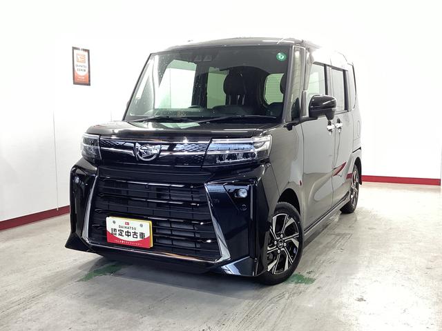 タントカスタムＸ衝突被害軽減ブレーキ　横滑り防止装置　オートマチックハイビーム　アイドリングストップ　ステアリングスイッチ　ＬＥＤオートライト　キーフリーシステム　オートエアコン　シートヒーター　マット　バイザー（岐阜県）の中古車