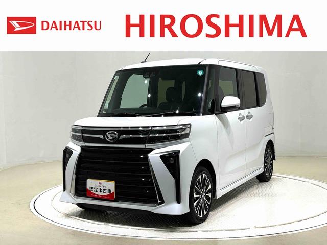タントカスタムＲＳＬＥＤオートライト　パワースライドドアウェルカムオープン機能　オート電動格納式ドアミラー　助手席ロングスライド　助手席イージークローザー　アルミホイール　キーフリーシステム（広島県）の中古車