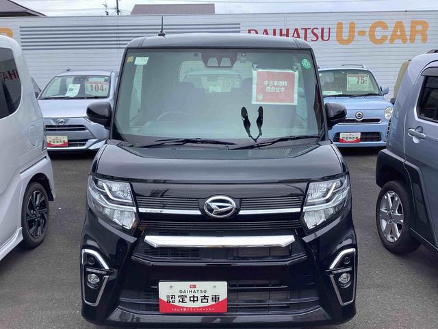 タントカスタムＸインパネシフト　プッシュスタートスイッチ　カーナビ　電子カードキー　衝突軽減Ｂ　車線逸脱警報装置　ＡＢＳ付（鹿児島県）の中古車