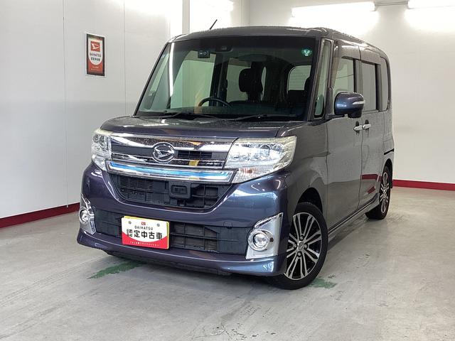 タントカスタムＲＳ　トップエディションＳＡII衝突被害軽減ブレーキ　横滑り防止装置　ターボ　アイドリングストップ　ステアリングスイッチ　オートライト　キーフリーシステム　オートエアコン　８インチナビ　社外ドラレコ　社外ＥＴＣ　マット　バイザー（岐阜県）の中古車