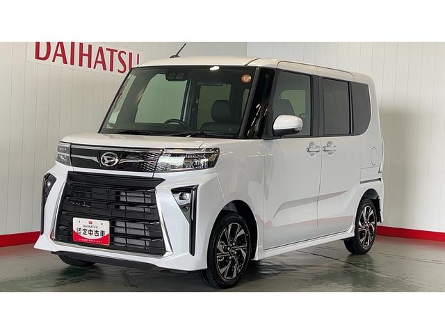 タントカスタムＸ両側パワースライドドア　オートエアコン　スマートキー　アイドリングストップ　シートヒーター　ＬＥＤヘッドランプ　１４インチアルミホイール　衝突被害軽減システム