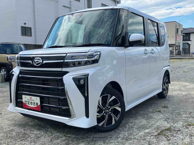 タントカスタムＸ２ＷＤ　ＣＶＴ　スマートアシスト　両側スライドドア　シートヒーター　電動パーキングブレーキ　オートホールド機能　プッシュボタンスタート　アイドリングストップ　コーナーセンサー　オートライト（福島県）の中古車
