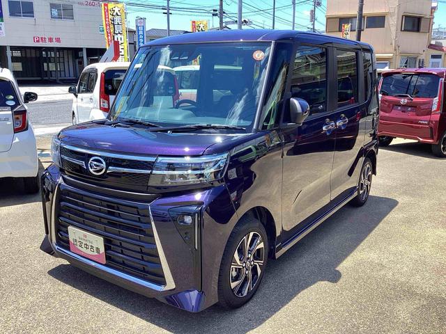 タントカスタムＸインパネシフト　電動パーキングブレーキ　シートヒーター　車線逸脱警報装置　ＡＢＳ付　アルミホイール　衝突軽減Ｂ（鹿児島県）の中古車