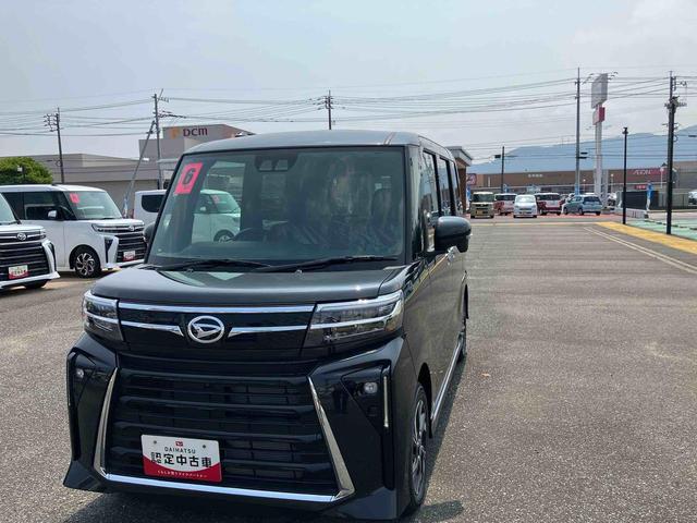 タントカスタムＸ衝突軽減Ｂ　車線逸脱警報装置　ＡＨＢ　ＬＥＤライト　ＡＵＴＯライト　フロントベンチシート　シートヒータ　両自動ドア　スマートキ−　全方位　整備記録簿（山口県）の中古車