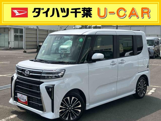 タントカスタムＲＳターボ　アダプティブドライビングビーム　ＬＥＤヘッドライト＆フォグランプ　オートライト　バックカメラ　両側電動スライドドア　シートヒーター　前後コ−ナ−センサー　電動パーキングブレーキ　アルミホイール（千葉県）の中古車