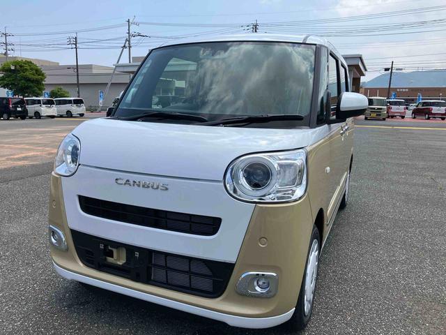 ムーヴキャンバスストライプスＧスマートキー　キーレスエントリー　ＡＢＳ　運転席エアバック　ワンオーナー車　点検記録簿（山口県）の中古車