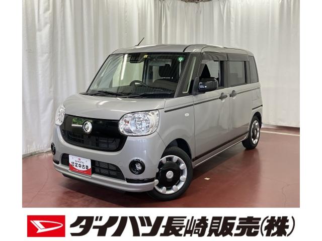 ムーヴキャンバスＸブラックアクセントリミテッド　ＳＡIII下取車　ナビ　ＴＶ　全周囲カメラ　ブルートゥース　セキュリティアラーム　衝突被害軽減システム　電動格納式ドアミラー　両側電動スライドドア　ＥＴＣ　ドラレコ　オートライト　スマートキー　車線逸脱警報（長崎県）の中古車