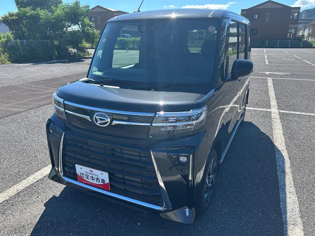 タントカスタムＸインパネシフト　プッシュスタートスイッチ　電動パーキングブレーキ　電子カードキー　シートヒーター　衝突被害軽減装置　車線逸脱警報　オートＬＥＤ　アルミホイール　ＡＢＳ付（鹿児島県）の中古車