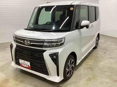 タントカスタムＸインパネシフト　プッシュスタートスイッチ　電子カードキー　電動パーキングブレーキ　フォグランプ　両側パワースライドドア　アルミホイール　衝突軽減ブレーキ　車線逸脱防止　ＡＢＳ