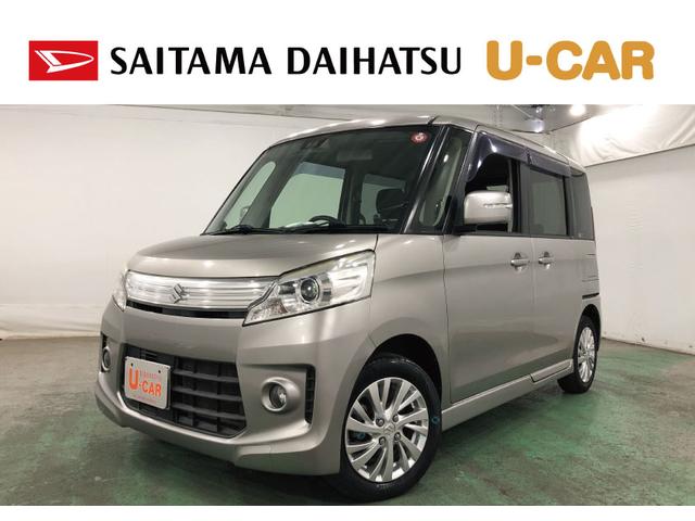 スペーシアカスタムＧＳ　走行５１８０９キロ／フルセグナビ／バックカメラ１年保証距離無制限　走行距離５１８０９キロ　フルセグナビ　バックカメラ　ブルートゥース　純正マット　ＨＩＤヘッドランプ　アイドリングストップ　プッシュボタンスタート（埼玉県）の中古車