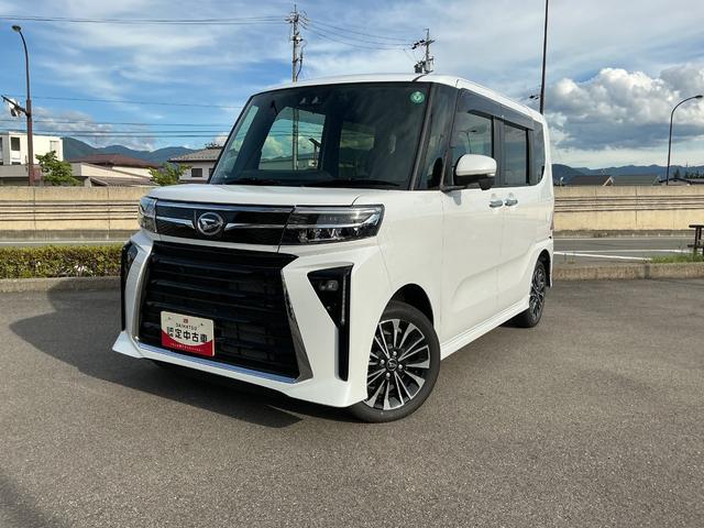 タントカスタムＲＳ４ＷＤ　ＣＶＴ　ターボ　純正１０インチナビ　パノラマモニター　ドライブレコーダー　両側電動スライドドア（長野県）の中古車