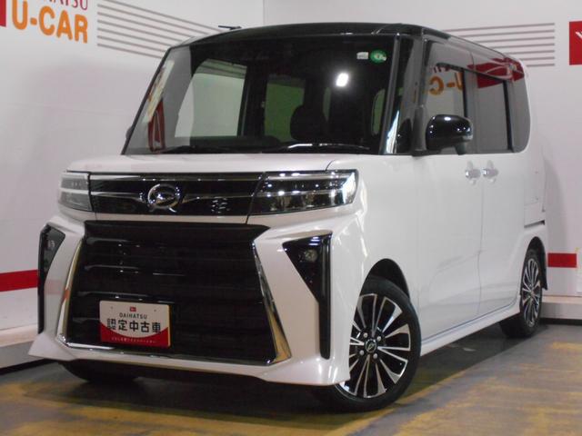 タントカスタムＲＳ　純正ナビ　ドライブレコーダー　装着２０２３年モデル　ダイハツ純正ワイドエントリーメモリーナビ　ドライブレコーダー　パノラマモニター　装着車（福井県）の中古車