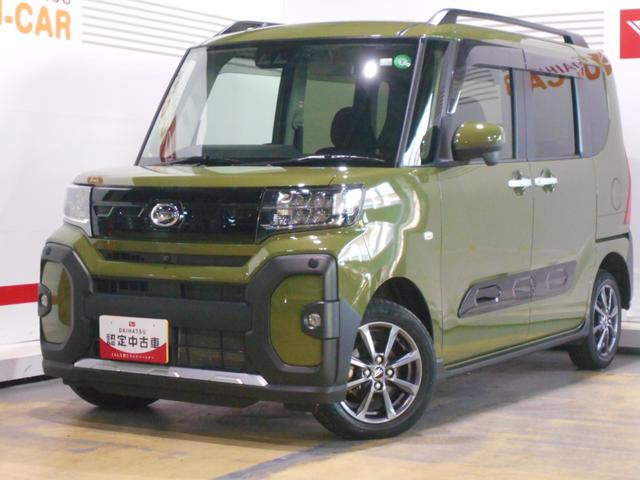 タントファンクロス　４ＷＤ　エコアイドルレス車　純正ナビ　ドラレコ２０２３年モデル　ダイハツ純正ワイドエントリーメモリーナビ　ドライブレコーダー　パノラマモニター　装着車（福井県）の中古車