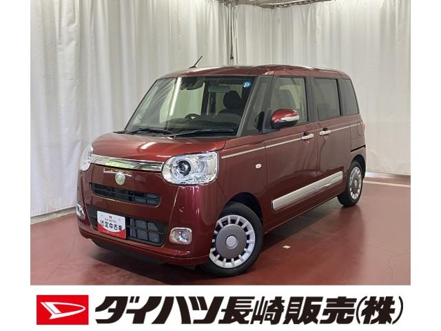 ムーヴキャンバスセオリーＧターボ元試乗車　アダプティブクルーズコントロール　シートヒーター　電動格納式ドアミラー　両側電動スライドドア　車線逸脱警報　ＬＥＤヘッドランプ　オートマチックハイビーム　スマートキー　プッシュスタート（長崎県）の中古車