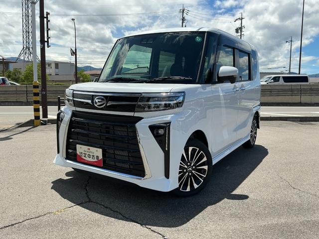 タントカスタムＲＳ４ＷＤ　ＣＶＴ　ターボ　純正１０インチナビ　パノラマモニター　ドライブレコーダー　両側電動スライドドア（長野県）の中古車