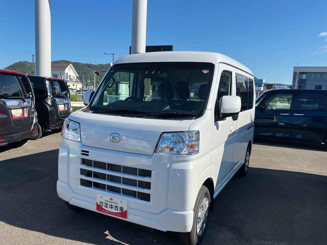 ハイゼットカーゴクルーズターボ４ＷＤ　ＣＶＴ　６６０ｃｃ　衝突被害軽減ブレーキ　横滑り防止装置　ＡＢＳ　運転席・助手席エアバッグ　アイドリングストップ　プッシュボタンスタート　前席パワーウィンドウ　両側スライドドア　リヤヒーター（福島県）の中古車