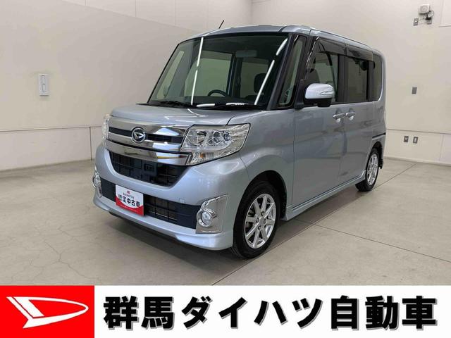 タントカスタムＸ　ＳＡ　２ＷＤ左側電動スライドドア・ＬＥＤヘッドライト・ナビ・バックカメラ・プッシュボタンスタート・アイドリングストップ・オートエアコン・スマートアシストｉ・電動格納式ドアミラー（群馬県）の中古車