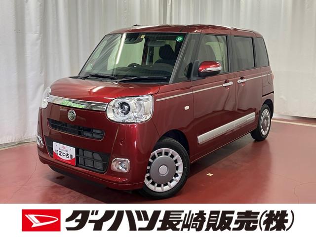 ムーヴキャンバスセオリーＧターボ元試乗車　ターボ　衝突被害軽減システム　アダプティブクルーズコントロール　シートヒーター　両側電動スライドドア　ＬＥＤヘッドランプ　オートマチックハイビーム　電動格納式ドアミラー　スマートキー（長崎県）の中古車