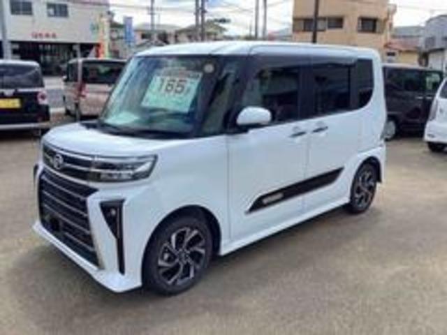 タントカスタムＸインパネシフト　プッシュスタートスイッチ　電子カードキー　電動パーキングブレーキ　カーナビ　バックモニター　ＥＴＣ　ドラレコ　アルミホイール　衝突軽減ブレーキ　車線逸脱防止　ＡＢＳ（鹿児島県）の中古車