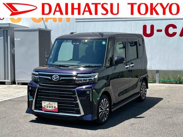 タントカスタムＲＳ　純正ナビ　ＥＴＣ車載器　ドライブレコーダー保証　新車保証・まごころ保証　１年間・走行距離無制限付き　純正７インチナビ　ＥＴＣ車載器　ドライブレコーダー　バックカメラ　両側電動スライドドア　ＬＥＤヘッドランプ　キーフリーシステム（東京都）の中古車