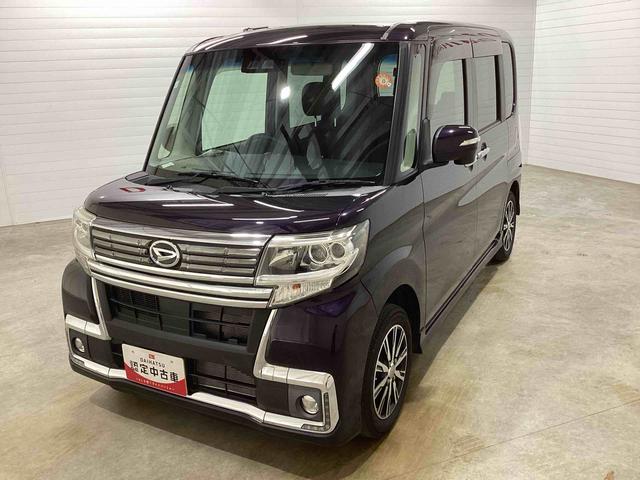 タントカスタムＸ　トップエディションＳＡIIIインパネシフト　プッシュスタートスイッチ　電子カードキー　アルミホイール　レーンアシスト　衝突軽減ブレーキ　カーナビ　ＡＢＳ　オートハイビーム　両側スライドドア（鹿児島県）の中古車