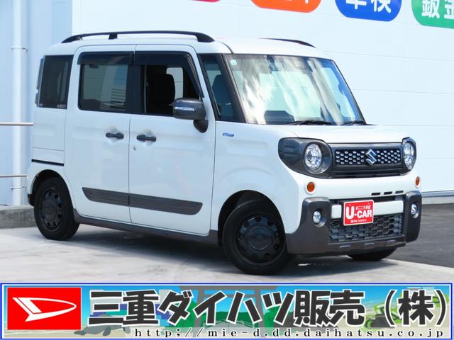 スペーシアギアハイブリッドＸＺ　　４ＷＤ　ＣＶＴ　７型ナビ　１年間無料保証電動格納ドアミラー　運転席・助手席シートヒーター　ＬＥＤヘッドライ　ＥＴＣ　Ｗエアバック　ＤＶＤ再生　ＴＶ　キーフリー　ＡＢＳ　コーナーセンサー　両側パワースライドドア　バックカメラ　３６０度ドラレコ（三重県）の中古車