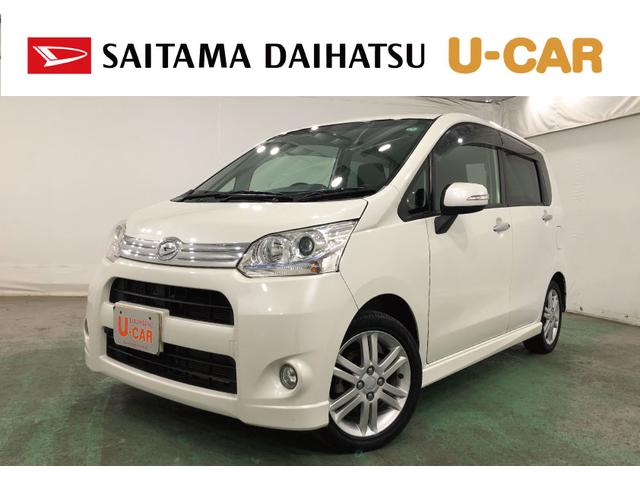 ムーヴカスタム　ＲＳ　走行２８１５８キロ／４ＷＤ／タイヤ４本交換一年保証・走行距離無制限　走行２８１５８キロ　助手席エアバック　純正カーペットマット　ワンセグナビ　ＤＶＤ　オートライト　ＨＩＤヘッドライト　アイドリングストップ　ベンチシート（埼玉県）の中古車