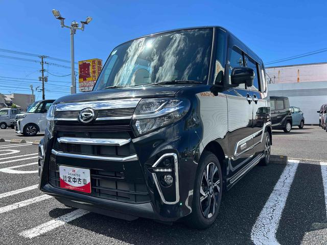 タントカスタムＸスタイルセレクションインパネシフト　プッシュスタートスイッチ　電子カードキー　衝突軽減ブレーキ　レーンキープアシスト　アルミホイール　ＡＢＳ　カーナビ　リアとサイドモニター（鹿児島県）の中古車
