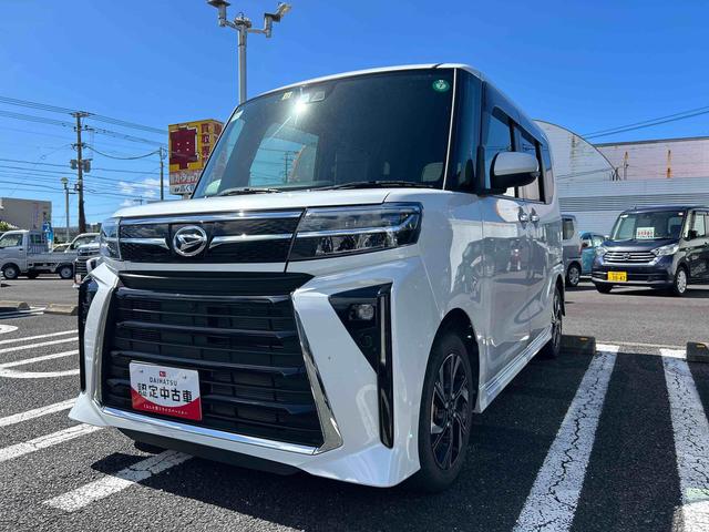 タントカスタムＸインパネシフト　プッシュスタートスイッチ　電子カードキー　カーナビ　バックモニター　両側スライドドア　アルミホイール　衝突被害軽減装置　車線逸脱警報（鹿児島県）の中古車