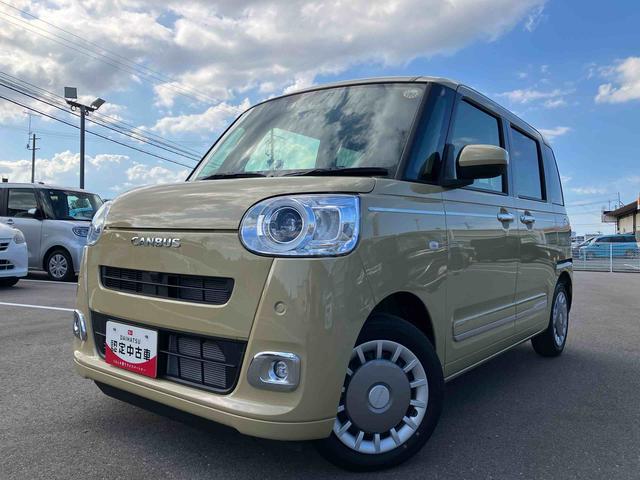 ムーヴキャンバスセオリーＧ２ＷＤ　ＣＶＴ　６６０ｃｃ　両側電動スライドドア　ナビ　バックモニター　ドライブレコーダー　衝突被害軽減ブレーキ　横滑り防止装置　ＡＢＳ　アイドリングストップ　プッシュボタンスタート　オートエアコン（福島県）の中古車