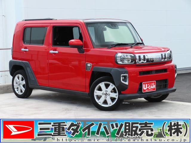 タフトG 運転席・助手席シートヒーター キーフリー 1年間無料保証スタイリッシュガラスルーフ コーナーセンサー 電動格納ドアミラー エコアイドル Bカメラ レーンキープアシスト エアバック 電動パーキングブレーキ オートエアコン パワーウィンドウ 純正フロアマット(三重県)の中古車