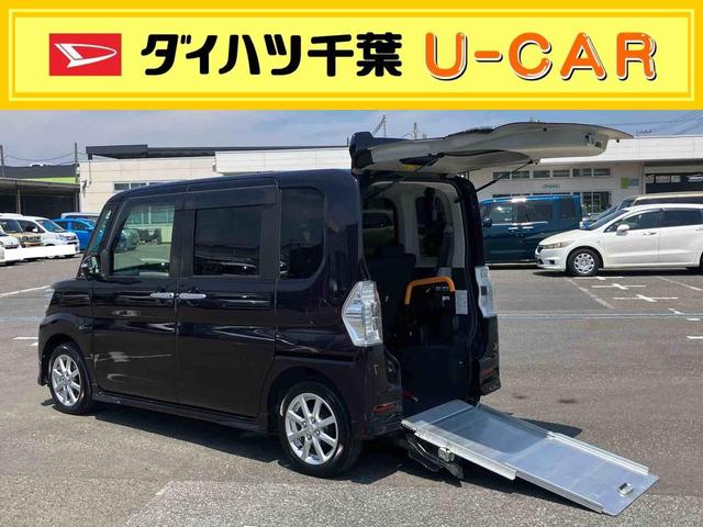 タントスローパーカスタムＸ　ＳＡリヤシート付き車いす用電動ウインチ／リモコン　ナビ／ＢＴ／ＴＶ／ＤＩＳＣ／バックカメラ／ステアリングスイッチ　ＥＴＣ　両側パワスラ　ＬＥＤヘッドライト　フォグランプ　１４インチアルミ　衝突被害軽減ブレーキ（千葉県）の中古車
