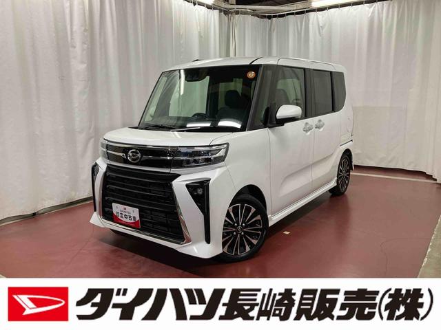 タントカスタムＲＳ元展示車　ターボ　ディスプレイオーディオ　バックカメラ　両側電動スライドドア　衝突被害軽減システム　アイドリングストップ　ブルートゥース　シートヒーター　　禁煙　ＬＥＤヘッドランプ　１オーナー　ＴＶ（長崎県）の中古車
