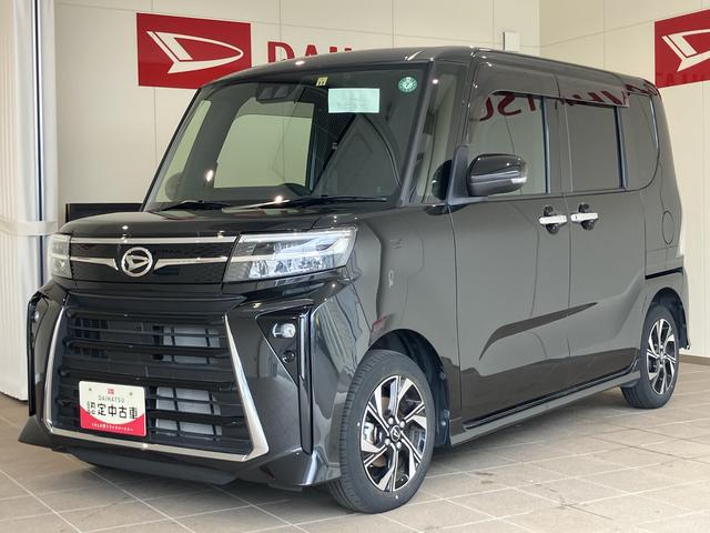 タントカスタムＸキーレススタート　スマートキープッシュスタート　両側自動ドア　衝突被害軽減装置　Ｂモニタ　禁煙　オートＬＥＤ　イモビライザー　車線逸脱警報　運転席シートヒーター　ワンオーナー　ＬＥＤヘッドライト（山口県）の中古車