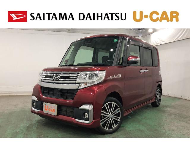 タントカスタムＲＳ　ＳＡIII　走行５２０３７キロ／タイヤ４本交換一年保証・走行距離無制限　走行５２０３７キロ　フルセグナビ　ブルートゥース　バックカメラ　ＤＶＤ　ドラレコ　オートライト　ＬＥＤヘッドライト　シートヒーター　両側電動スライドドア（埼玉県）の中古車