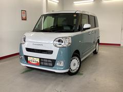 ムーヴキャンバスストライプスＧターボ衝突被害軽減ブレーキ　横滑り防止装置　オートハイビーム　アイドリングストップ　ステアリングスイッチ　オートライト　キーフリーシステム　オートエアコン　パノラマカメラ　マット