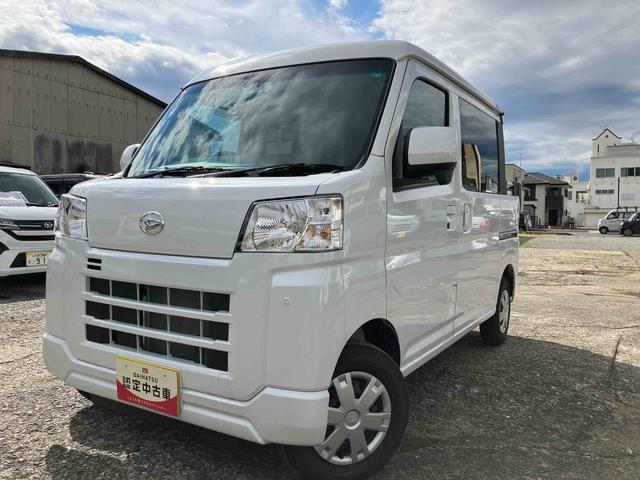 ハイゼットカーゴデッキバンＧ４ＷＤ　ＣＶＴ　スマートアシスト　スライドドア　運転席・助手席ＳＲＳエアバッグ　　アイドリングストップ　前席パワーウィンドウ　アイドリングストップ　プッシュボタンスタート（福島県）の中古車