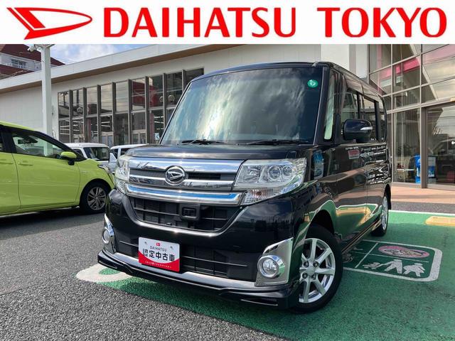 タントカスタムＸ　トップエディションＳＡ　７インチナビ　ＥＴＣまごころ保証　１年間・走行距離無制限付き　７インチ純正ナビ　ＥＴＣ車載器　ドラレコ　オートライト　スマートアシスト　アイドリングストップ　キーフリーシステム　オートエアコン　左側電動スライドドア（東京都）の中古車