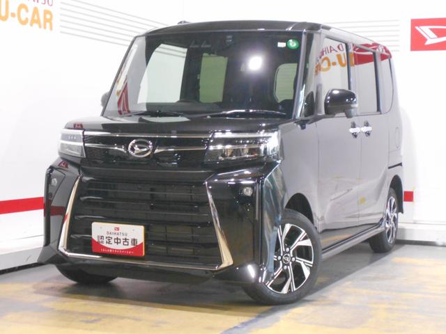 タントカスタムＸ　４ＷＤ　純正ナビ　ドラレコ　パノラマモニター装着２０２３年モデル　ダイハツ純正１０インチスタイリッシュメモリーナビ　ドライブレコーダー　パノラマモニター　装着車（福井県）の中古車
