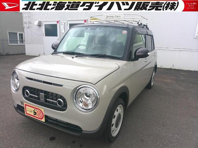 アルトラパンＬＣＸ４ＷＤ　純正ディスプレイオーディオ　キーフリーシステム　ルーフキャリア　運転席助手席シートヒーター　リモコンエンジンスターター　前後コーナーセンサー　アイドリングストップ（北海道）の中古車