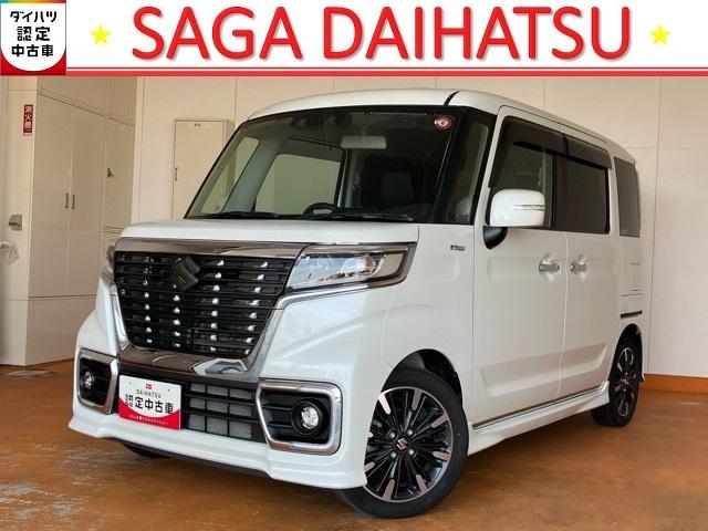 スペーシアカスタムハイブリッドＸＳ両側電動スライドドア・バックモニター・コーナーセンサー・プッシュボタンスタート・オートエアコン・キーフリー・運転席シートヒーター・ベンチシート・アルミホイール・パワーウィンドウ（佐賀県）の中古車