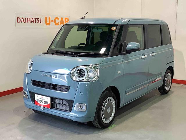 ムーヴキャンバスセオリーＧ全車１年走行距離無制限まごころ保証付き！　キーフリーシステム　ＬＥＤヘッドライト　ＬＥＤフォグランプ　オートエアコン　運転席・助手席電動スライドドア　運転席・助手席シートヒーター　スマートアシスト（栃木県）の中古車